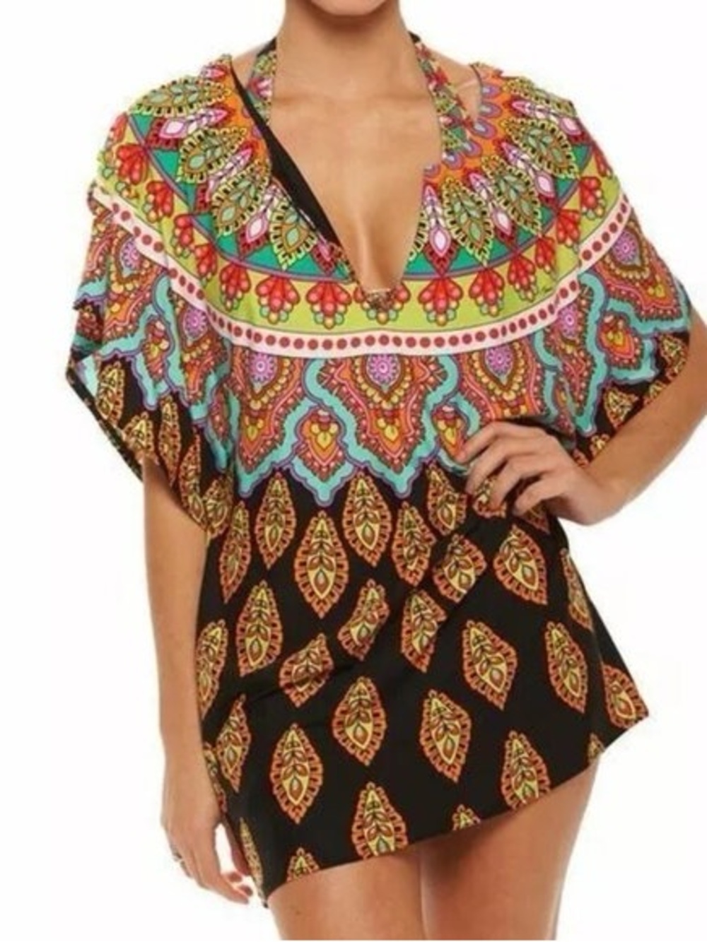 Trina Turk Moroccan Colorful Swim Coverup